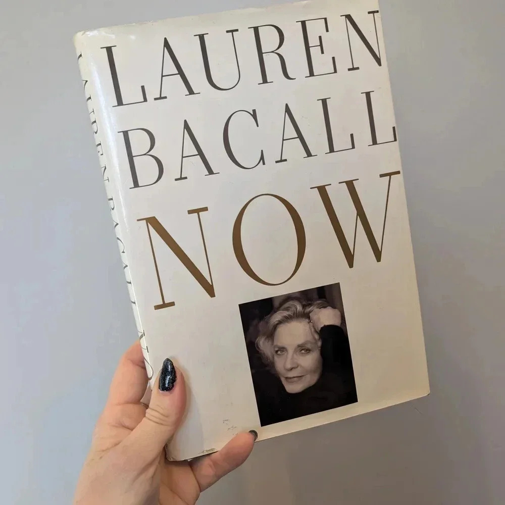 Lauren Bacall 'Now' Hardcover Book